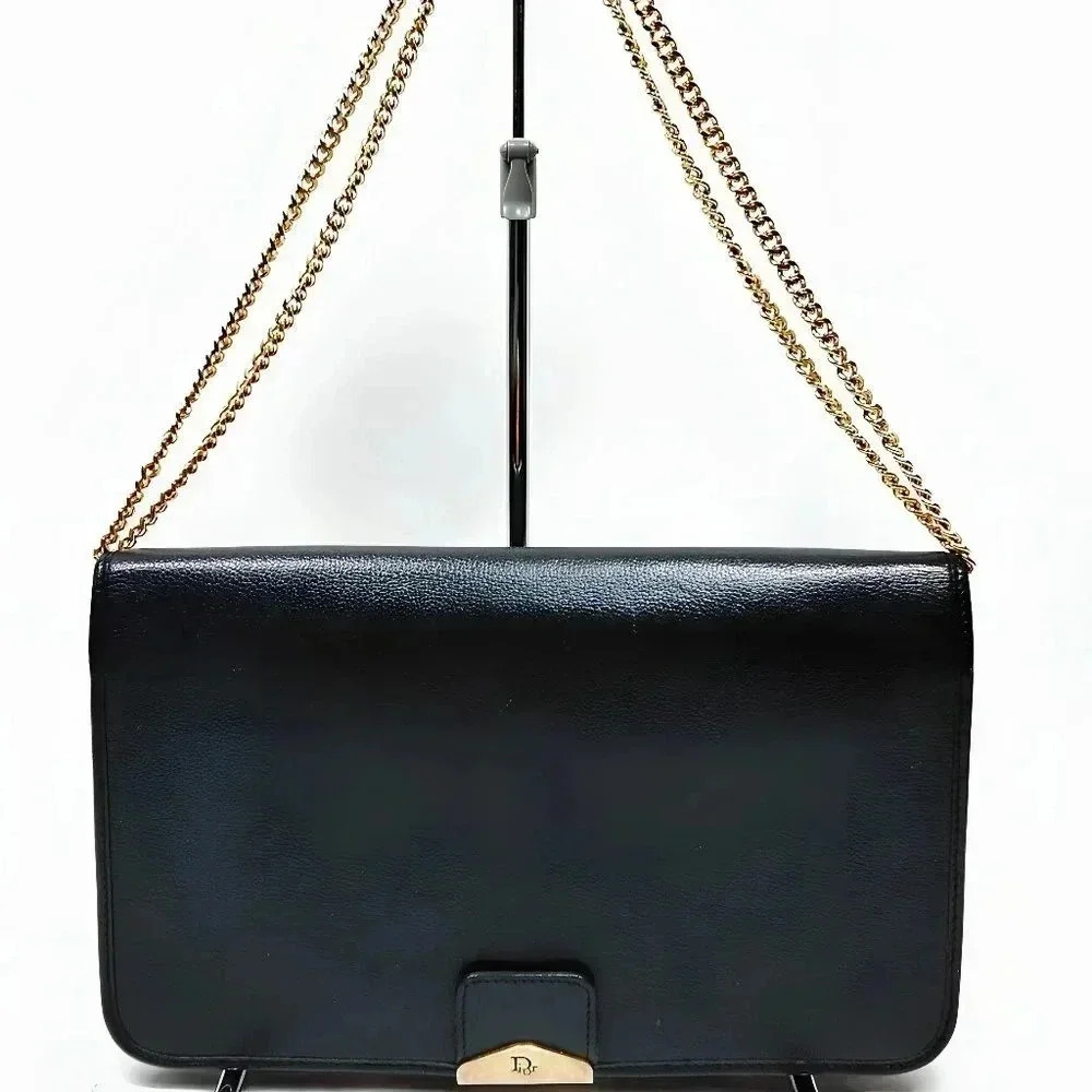 Dior Honeycomb Canvas Chain Shoulder  Bag